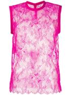 Philosophy Di Lorenzo Serafini Sheer Lace Top - Pink
