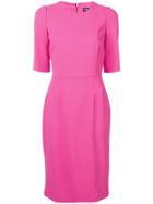 Dolce & Gabbana Shortsleeved Midi Dress - Pink