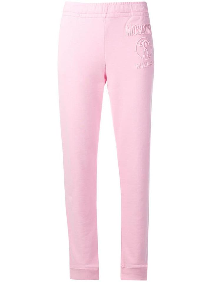 Moschino Embroidered Logo Track Pants - Pink