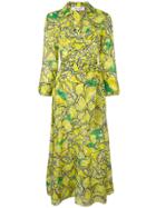 Diane Von Furstenberg Lemon Print Maxi Dress - Yellow