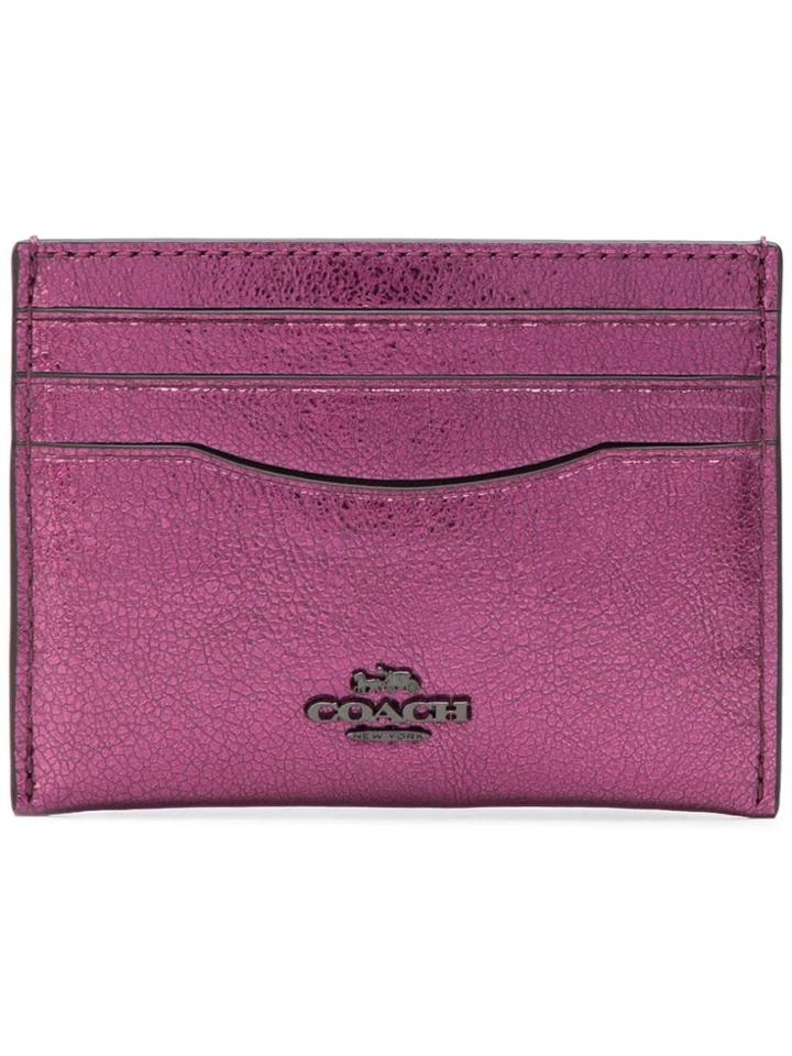 Coach Metallic Cardholder - Pink