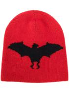 Gucci Bat Intarsia Hat - Red