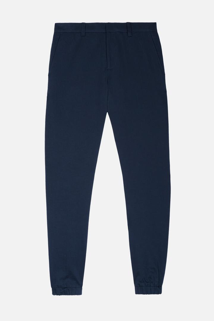 Ami Alexandre Mattiussi Elasticated Ankle Trousers, Men's, Size: 46, Blue, Cotton