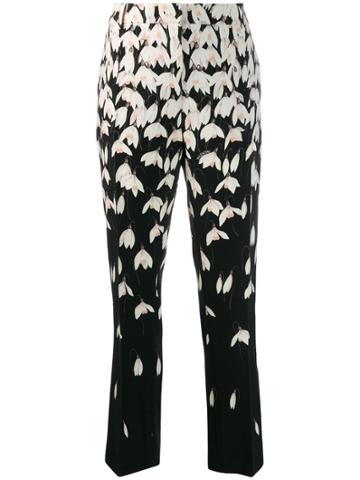 Valentino Snowdrop Print Trousers - Black