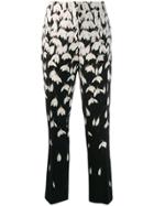 Valentino Snowdrop Print Trousers - Black