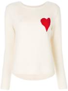 Chinti & Parker Confetti Heart Jumper - White