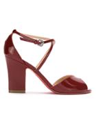 Zeferino Leather Sandals - Red
