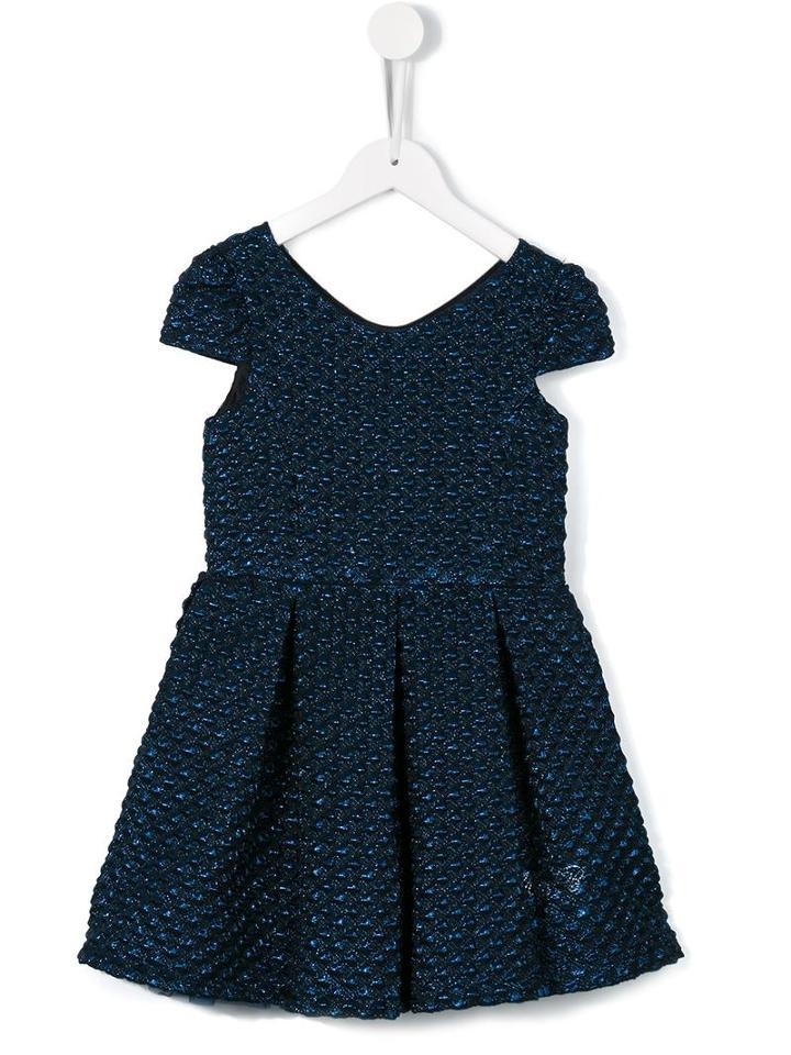 Miss Blumarine Textured Evening Dress, Girl's, Size: 8 Yrs, Blue