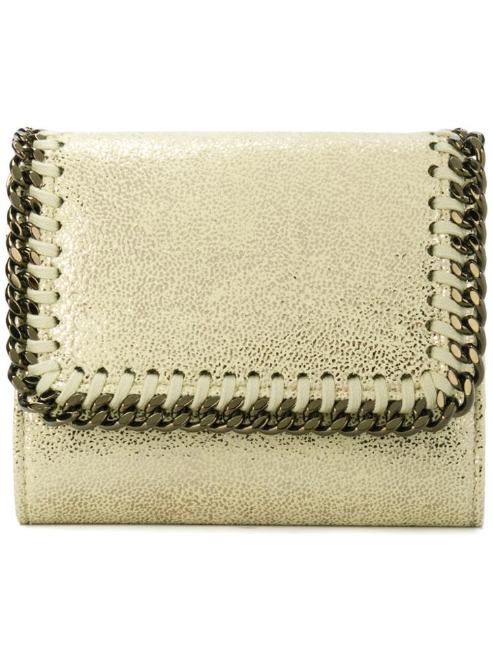 Stella Mccartney Falabella Small Flap Wallet - Yellow & Orange