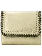 Stella Mccartney Falabella Small Flap Wallet - Yellow & Orange