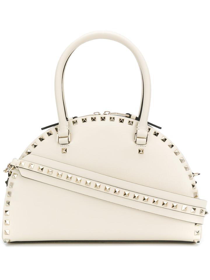 Valentino Valentino Garavani Rockstud Top Handle Bag - Nude & Neutrals