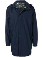 Moose Knuckles Hooded Mid-length Coat - Blue