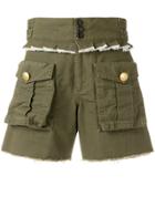 Dsquared2 Pleated Trim Cargo Shorts - Green