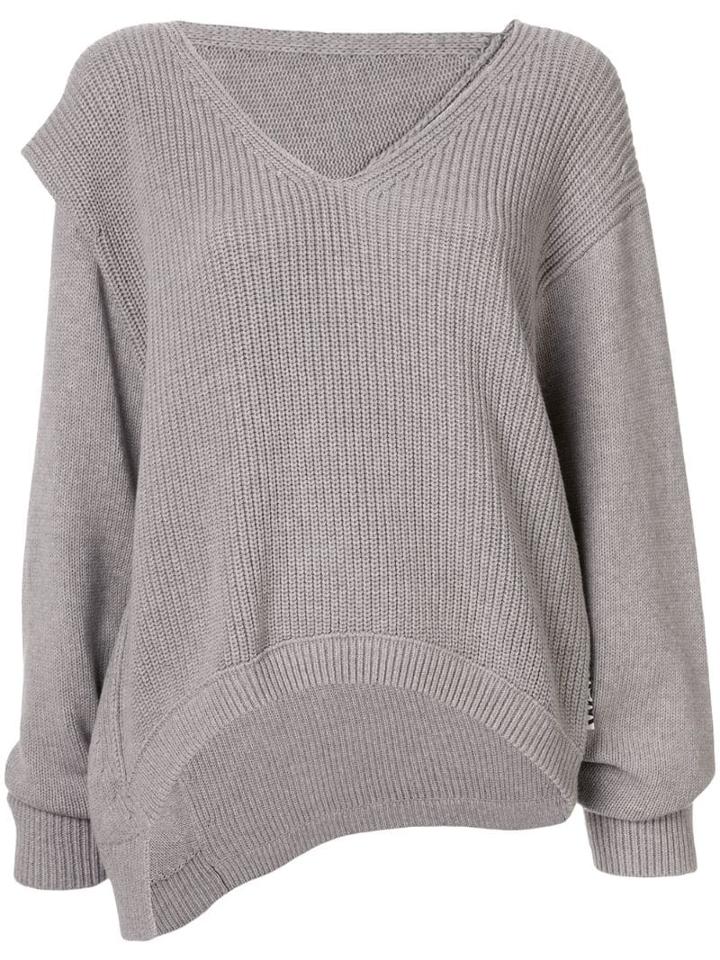 Alexander Wang Utility V-neck Jumper - Grey
