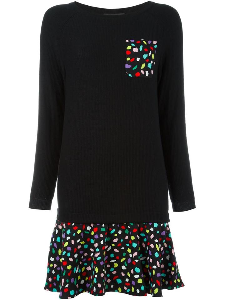 Boutique Moschino Contrast Hem Sweater Dress