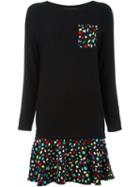 Boutique Moschino Contrast Hem Sweater Dress