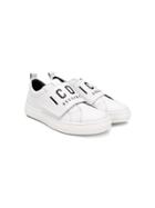 Dsquared2 Kids Teen Icon Touch-strap Sneakers - White