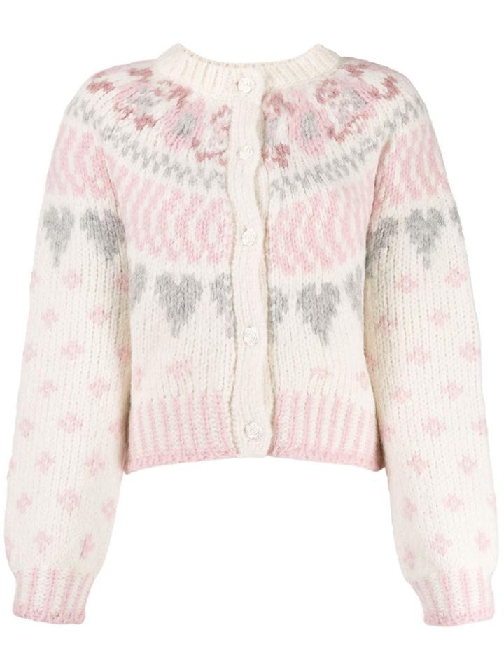 Love Shack Fancy Jamie Knit Cardigan - Neutrals