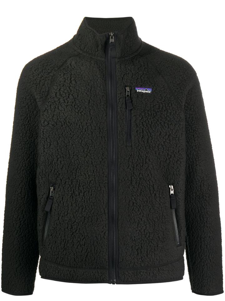 Patagonia Retro Pile Logo Patch Jacket - Black