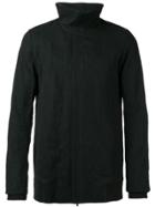 Devoa Funnel Neck Coat - Black