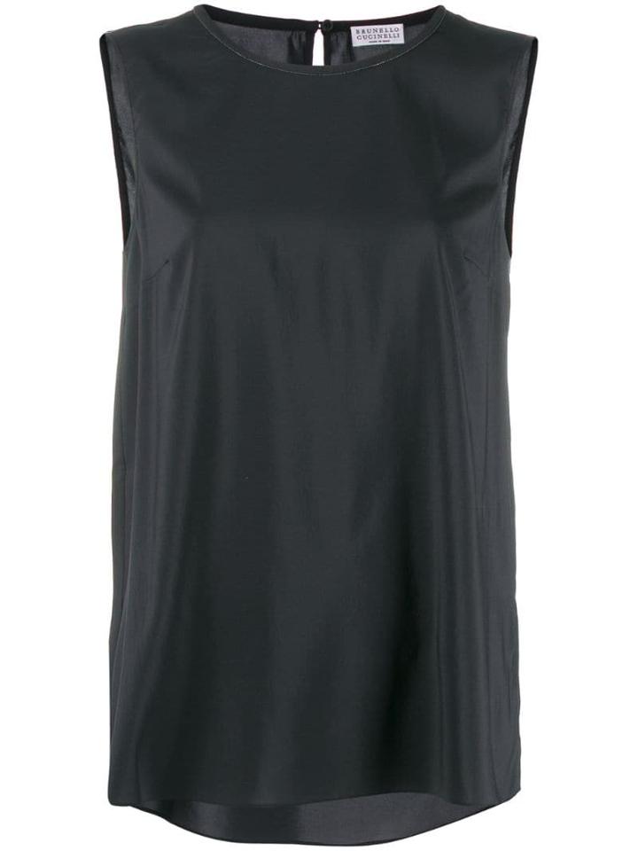 Brunello Cucinelli Relaxed Tank Top - Grey