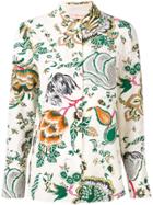 Tory Burch Floral Embroidered Blouse - Nude & Neutrals