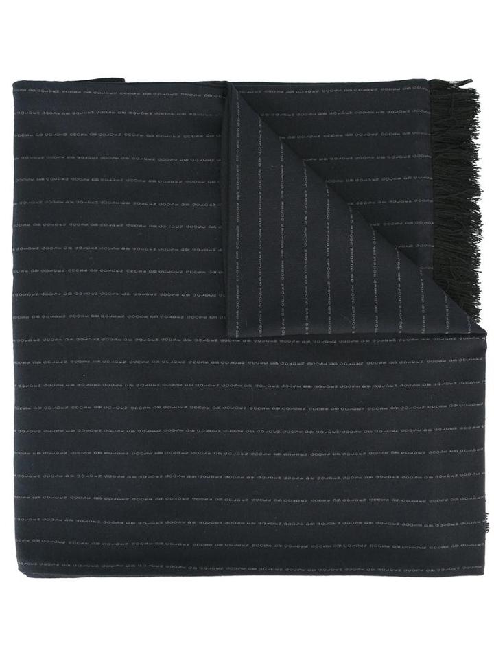 Golden Goose Deluxe Brand 'angus' Scarf, Men's, Blue, Cotton/polyamide/polyester/virgin Wool