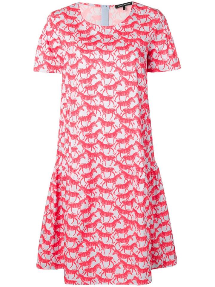 Luisa Cerano Layered Print Dress - Blue