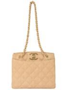 Chanel Vintage Chain Shoulder Bag, Women's, Brown