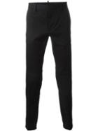 Dsquared2 Tailored Trousers, Men's, Size: 44, Black, Cotton/spandex/elastane