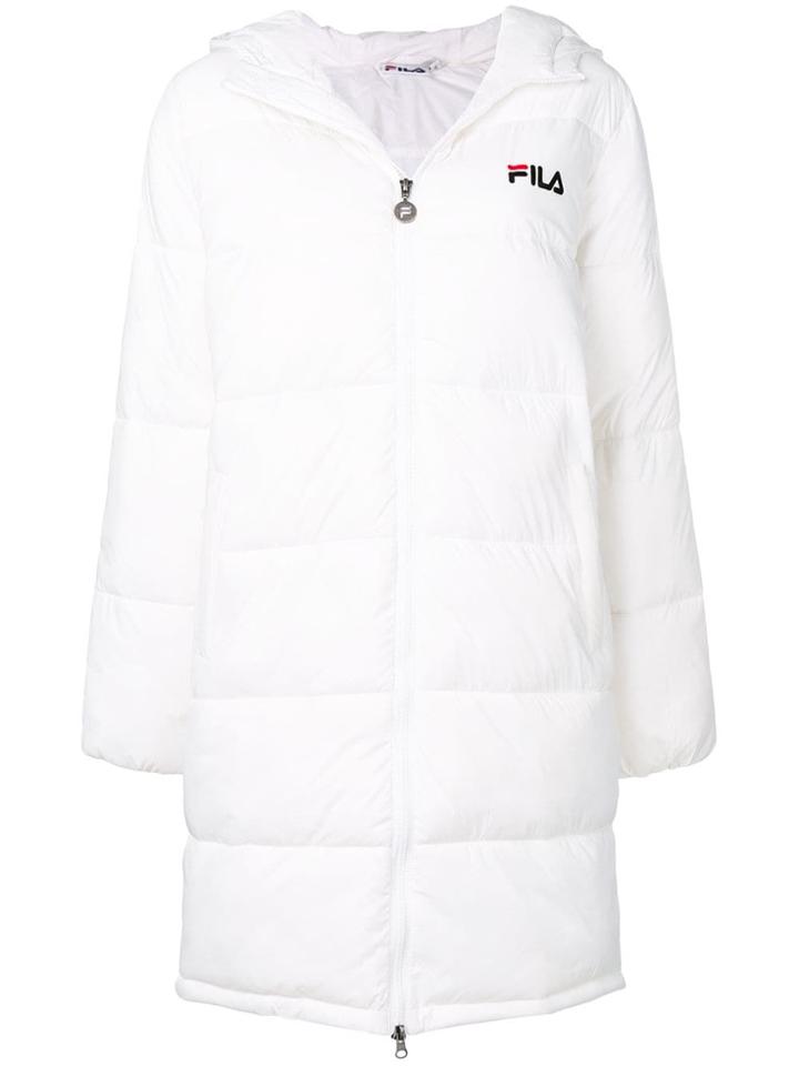 Fila Hooded Puffer Jacket - White