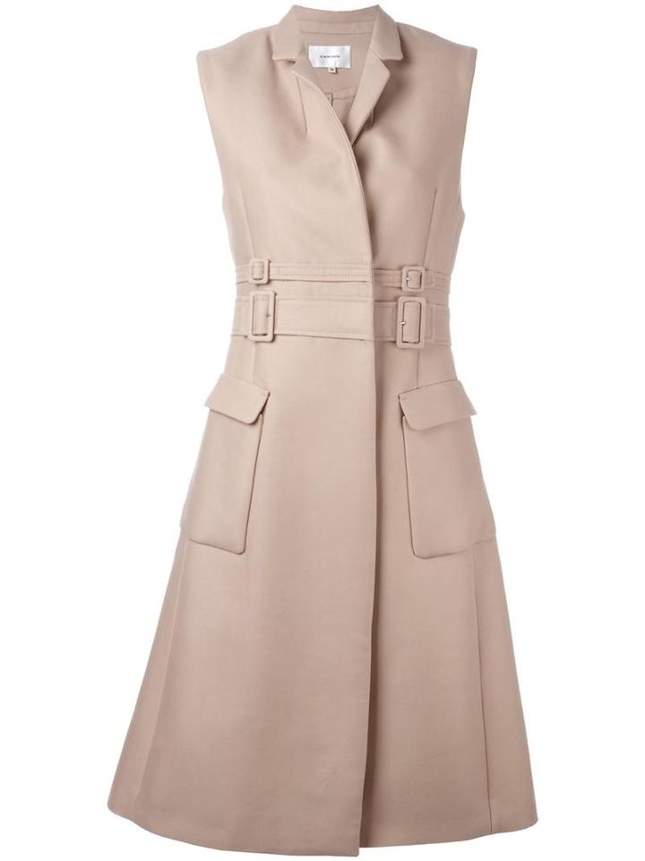 Carven Trench Dress, Women's, Size: 38, Nude/neutrals, Cotton/virgin Wool/acetate/viscose
