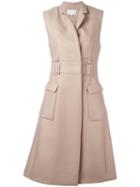 Carven Trench Dress, Women's, Size: 38, Nude/neutrals, Cotton/virgin Wool/acetate/viscose