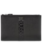 Prada Crocodile Clutch Bag - Black