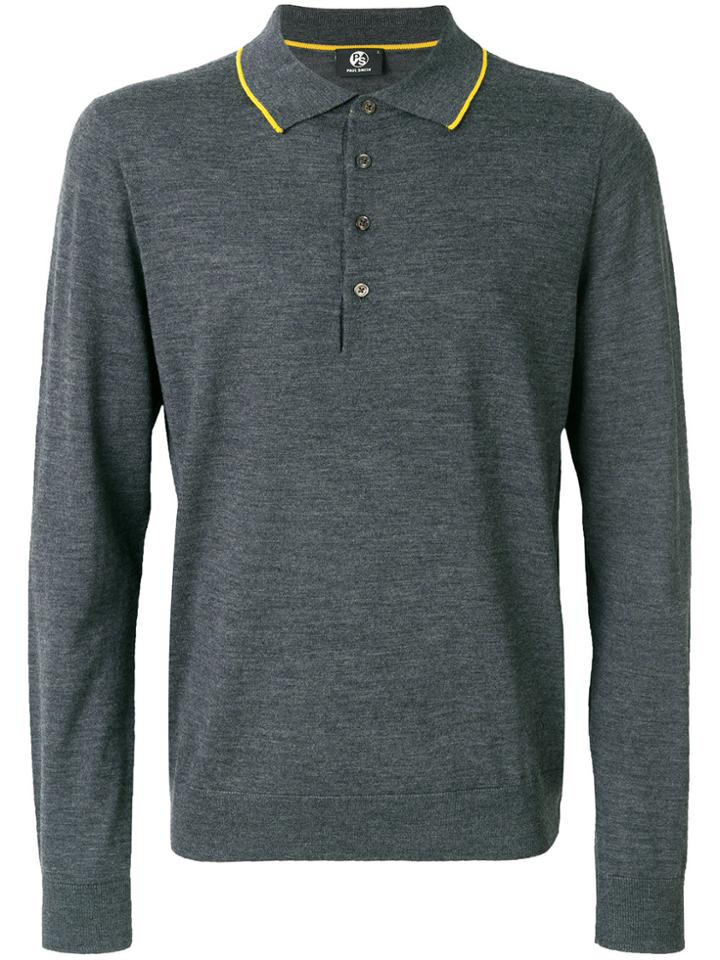 Ps By Paul Smith Polo Neck Sweater - Grey