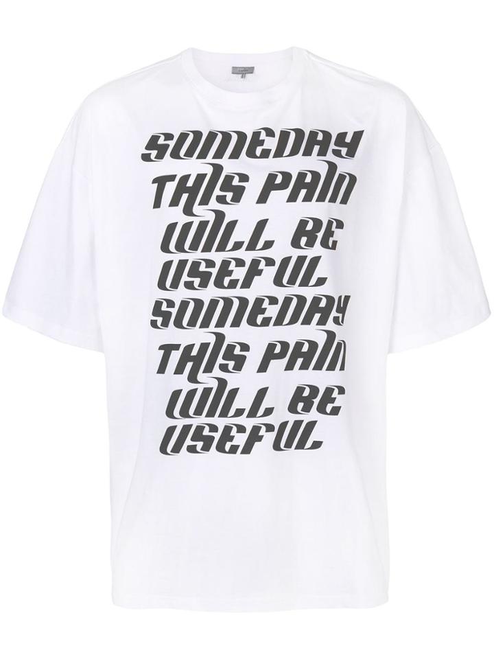 Lanvin Slogan Print T-shirt - White
