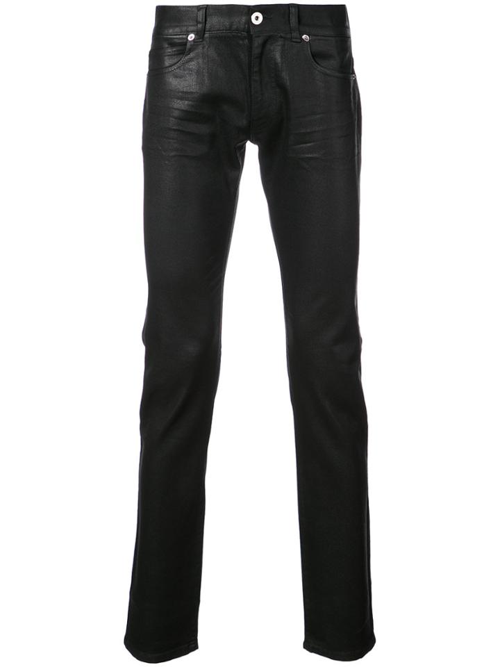 Versace Coated Slim Fit Jeans - Black