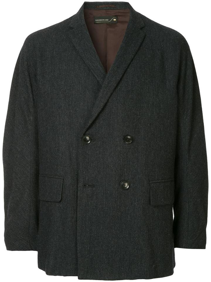 Kolor Oversized Double-breasted Blazer - Grey