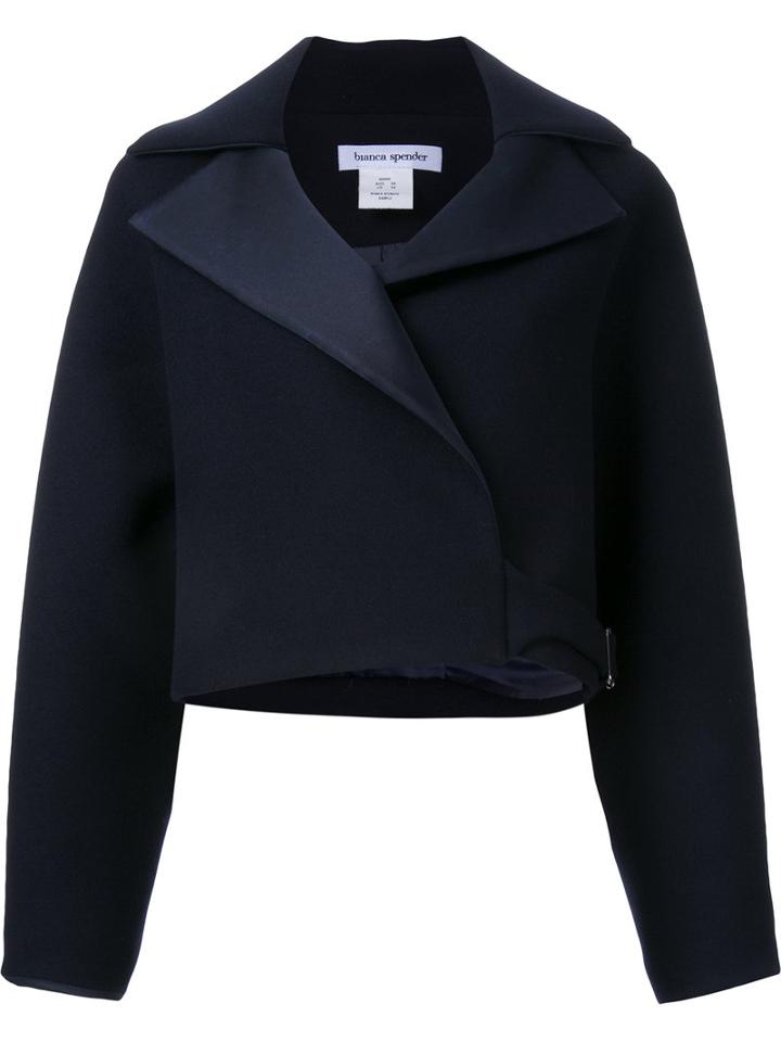 Bianca Spender - Realm Jacket - Women - Cotton/nylon/polyester/wool - 8, Blue, Cotton/nylon/polyester/wool
