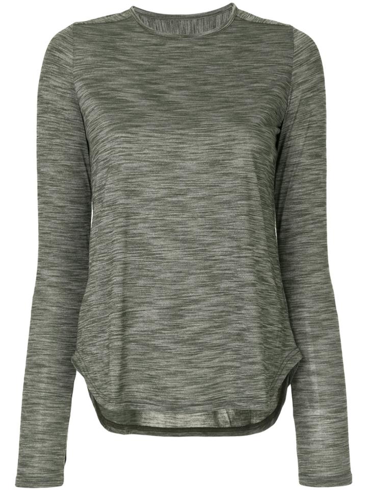 Nimble Activewear Warming Up Long Sleeve T-shirt - Green