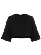 Puma Cropped Sweatshirt, Women's, Size: Small, Black, Cotton/polyester/spandex/elastane