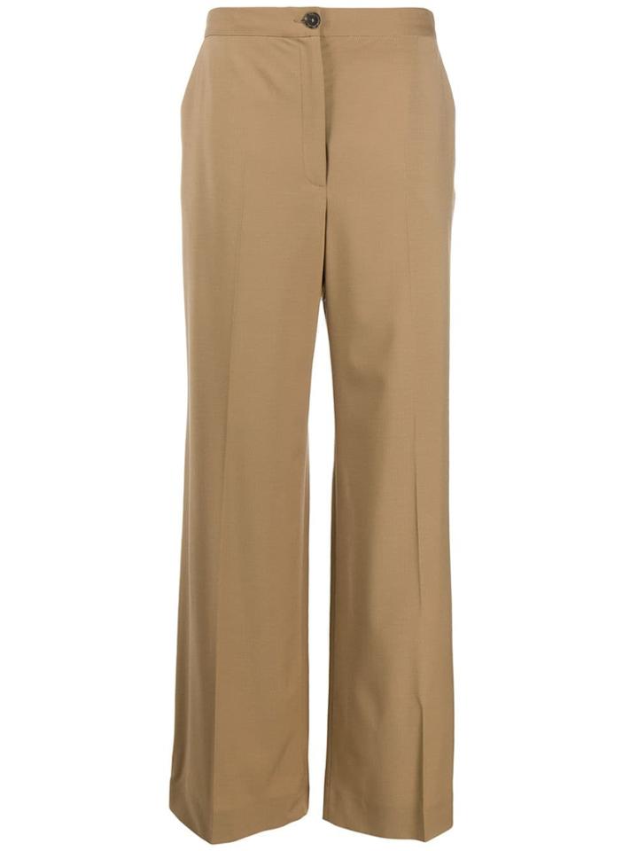 Alexa Chung Wide Leg Trousers - Neutrals