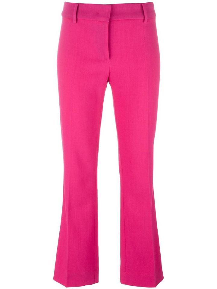 Cédric Charlier Slim-fit Trousers, Size: 44, Pink/purple, Virgin Wool