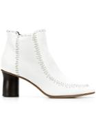 Jw Anderson White Stitch Bootie