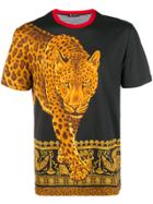 Versace Tiger Print T-shirt - Black