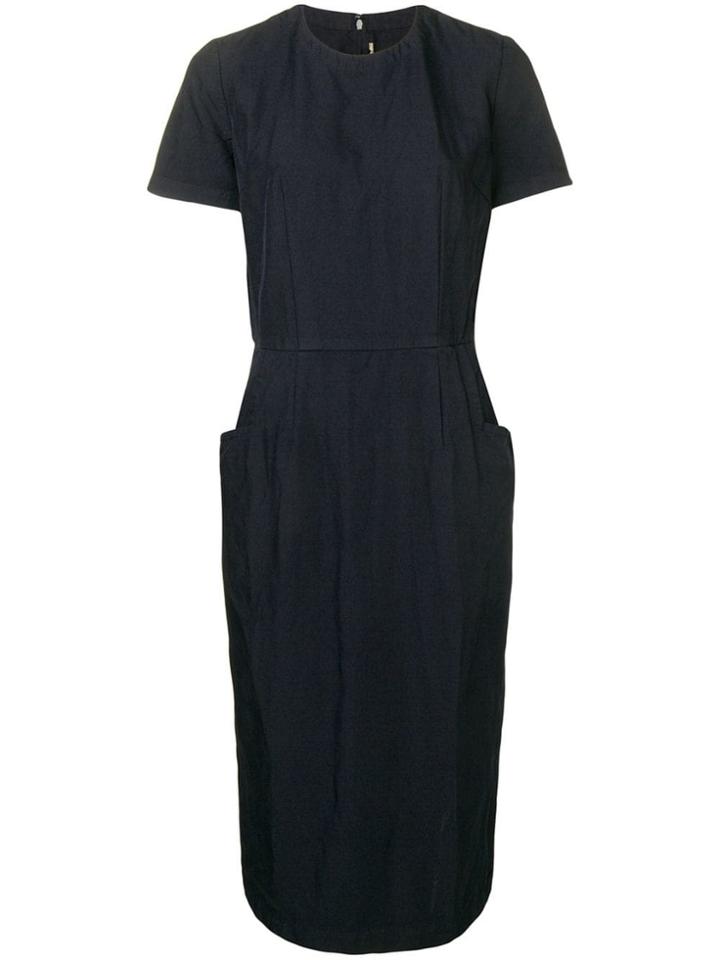 Comme Des Garçons Comme Des Garçons Navy Fitted Dress - Blue