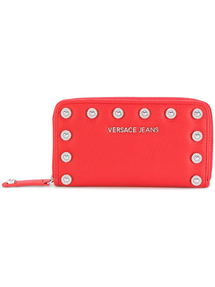Versace Jeans Studded Wallet - Red