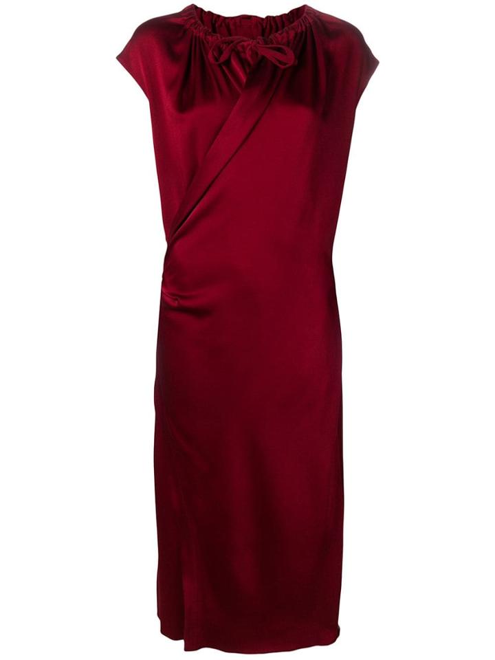 Joseph Wrap Midi Dress - Red