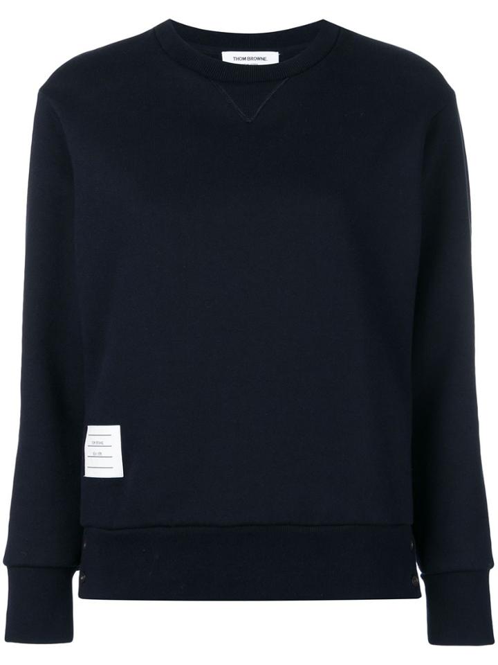 Thom Browne Felted Una Portrait Sweatshirt - Blue