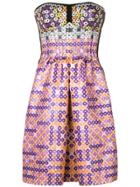 Mary Katrantzou Geometric Print Bustier Dress - Multicolour